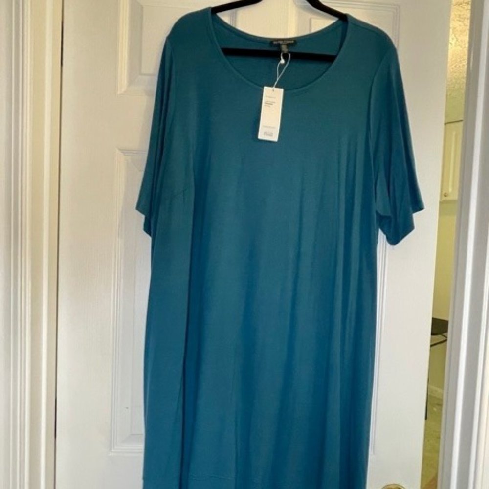 Ellen Fisher Green dress size 2x